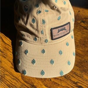 Tan Cap with Green Hop Embroidery
